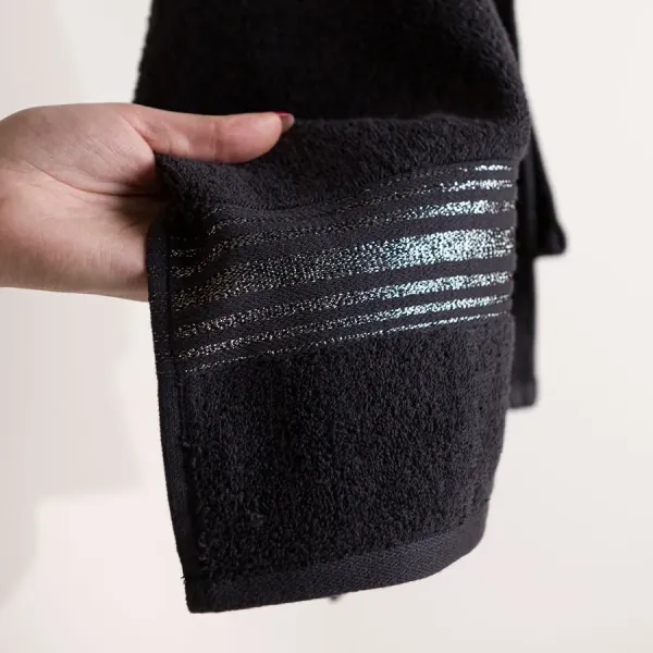 OSKAR · Ręcznik łazienkowy · 50×90 cm · kolor czarny