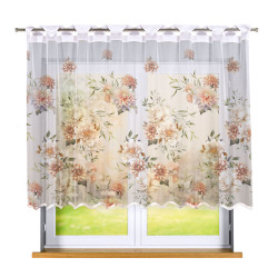 MANILA Biała firanka gotowa żakardowa 240x140 cm