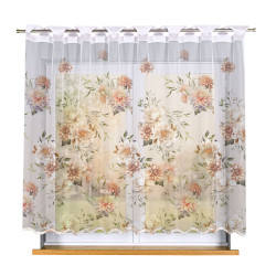MANILA Biała firanka gotowa żakardowa 250x160 cm