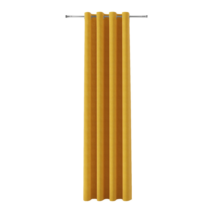 MILAS Zasłona gotowa na przelotkach, szerokość 140 x wysokość 260cm, kolor 047 szafranowy