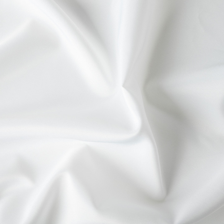 GARDENIA Biała zasłona gotowa na taśmie z tkaniny wodoodpornej 140x220 cm