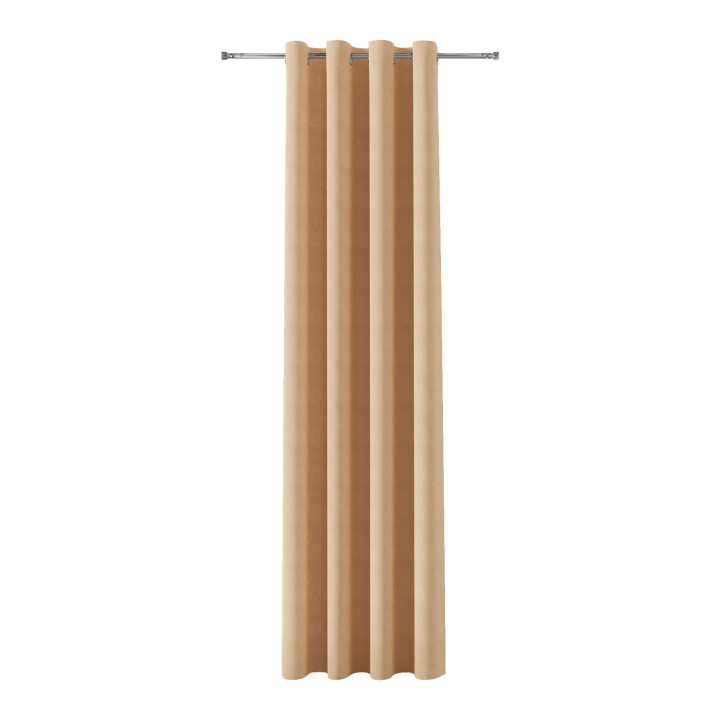 MILAS Zasłona gotowa na przelotkach, szerokość 140 x wysokość 260cm, kolor 009 beżowy