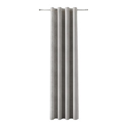 SOFT Zasłona gotowa na przelotkach, szerokość 140cm x wysokość 260cm, kolor 022 jasny szary