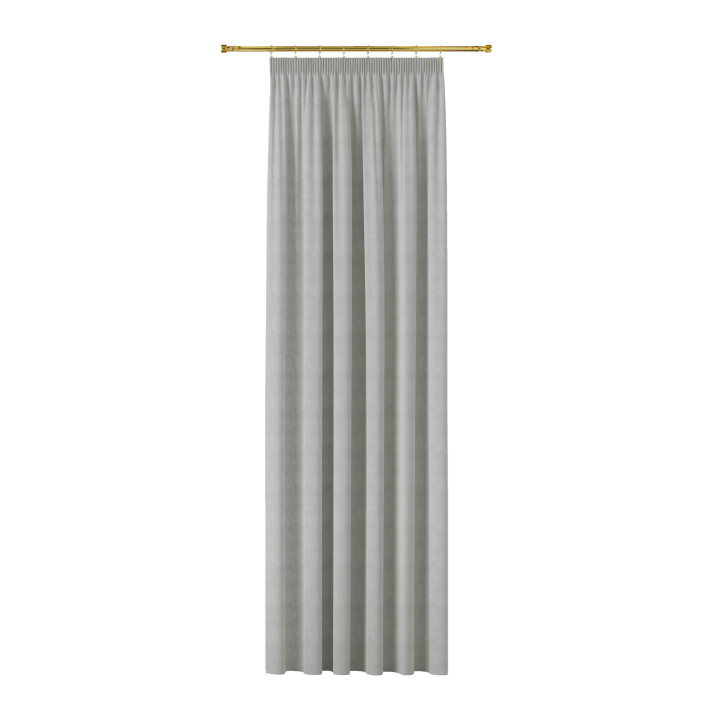 MILAS Zasłona gotowa na taśmie, szerokość 140 x wysokość 260cm, kolor 792 chłodny szary