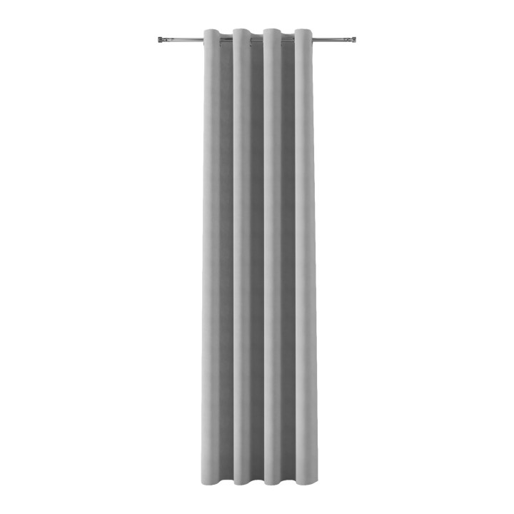 MILAS Zasłona gotowa na taśmie, szerokość 140 x wysokość 260cm, kolor 448 pastelowy szary