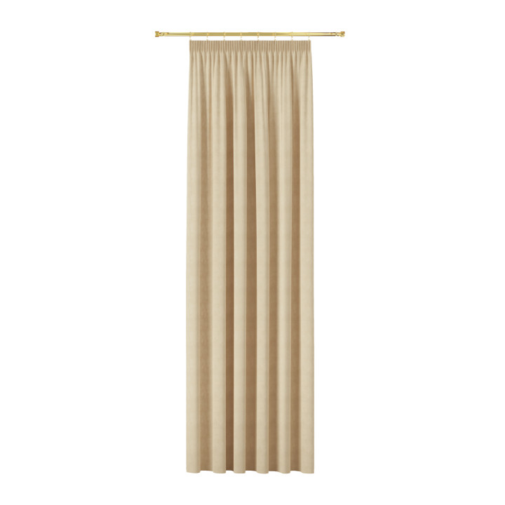 MILAS Zasłona gotowa na taśmie, szerokość 140 x wysokość 260cm,  kolor 003 cappuccino