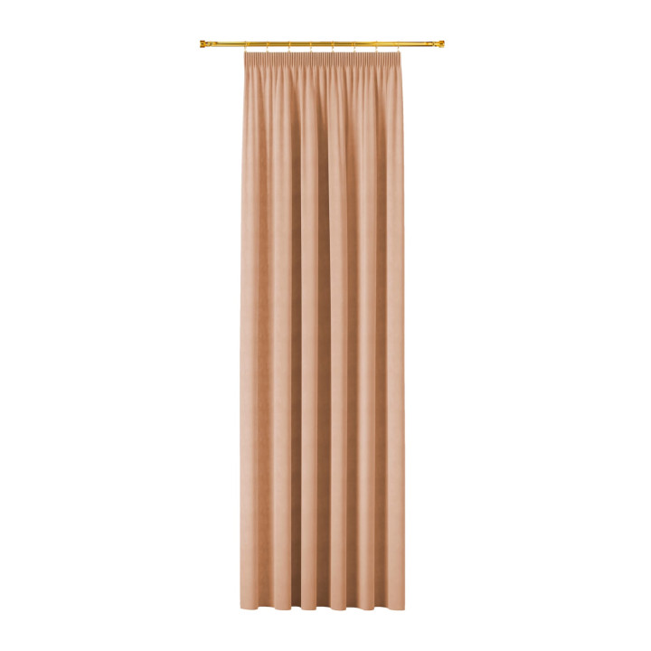 MILAS Zasłona gotowa na taśmie, szerokość 140 x wysokość 260cm,  kolor 004 nude