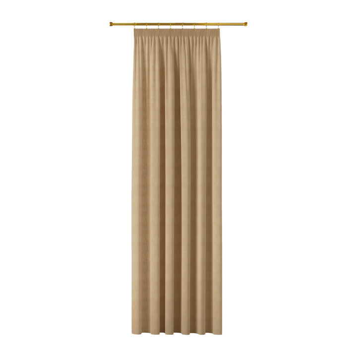 MILAS Zasłona gotowa na taśmie, szerokość 140 x wysokość 260cm,  kolor 006 kawowy