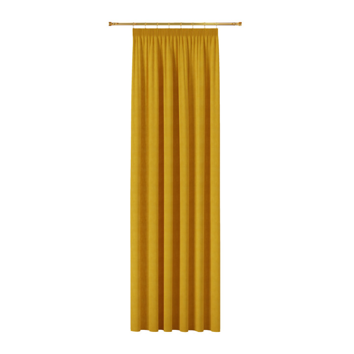 MILAS Zasłona gotowa na taśmie, szerokość 140 x wysokość 260cm, kolor 047 szafranowy