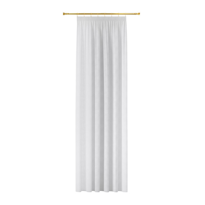 MILAS Zasłona gotowa na taśmie, szerokość 140 x wysokość 260cm, kolor 050 biały