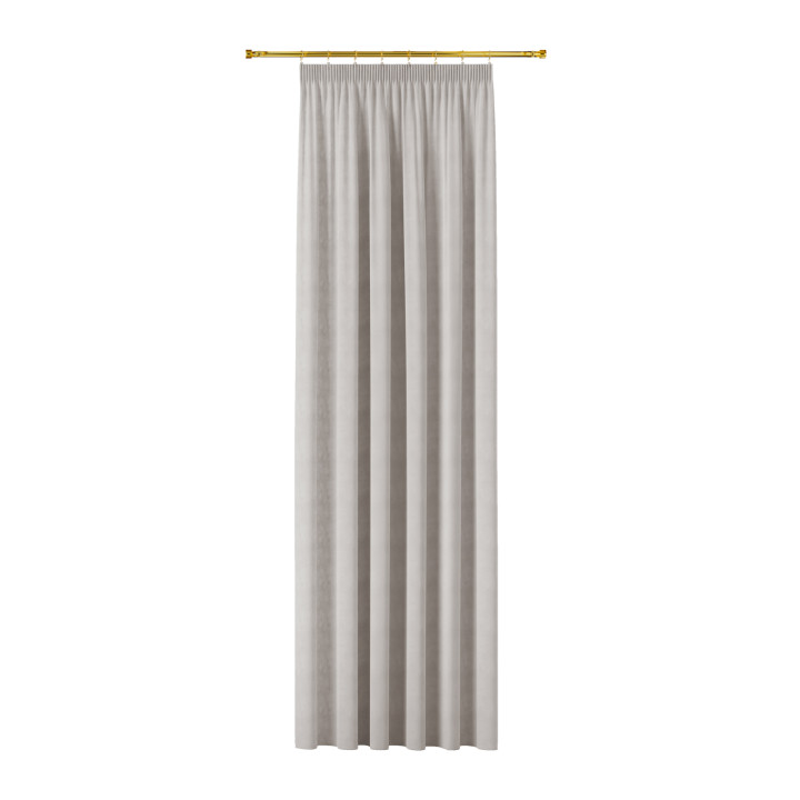 MILAS Zasłona gotowa na taśmie, szerokość 140 x wysokość 260cm, kolor 866 stalowy