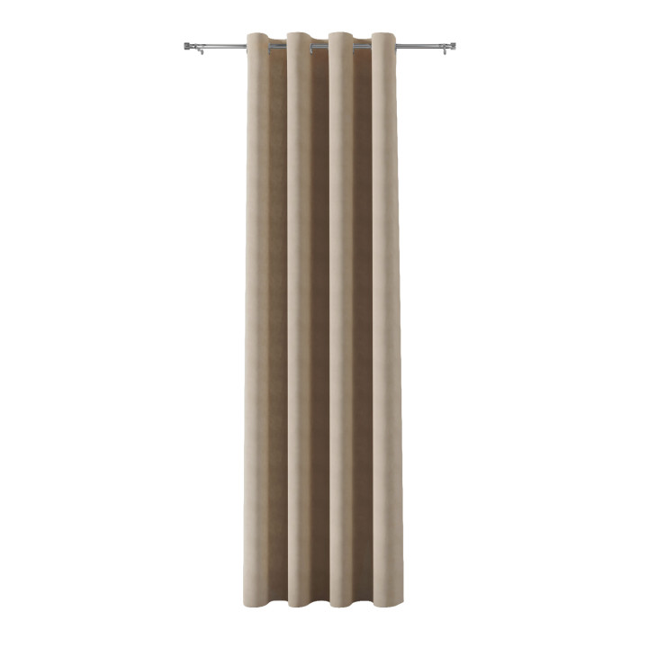 MILAS Zasłona gotowa na przelotkach, szerokość 140 x wysokość 260cm, kolor 042 ciepły beż
