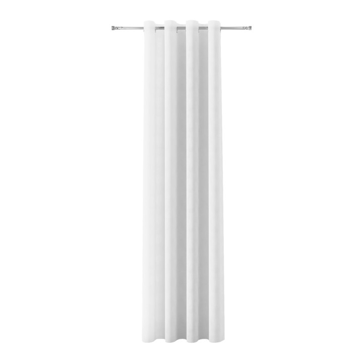 MILAS Zasłona gotowa na przelotkach, szerokość 140 x wysokość 260cm, kolor 050 biały