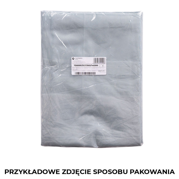 BASIC Zasłona gotowa na przelotkach, szerokość 145 x wysokość 230cm, kolor 010 biały