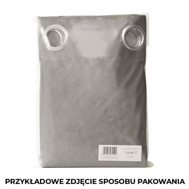 SUPER BLACKOUT Zasłona gotowa na przelotkach, szerokość 140 x wysokość 250, kolor 015 jasny beżowy