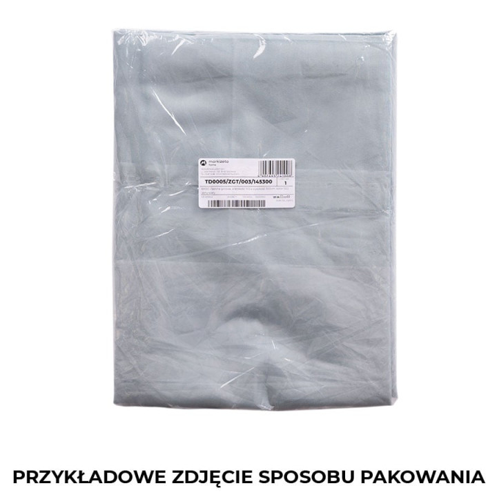 BASIC Zasłona gotowa na przelotkach, szerokość 145 x wysokość 300cm, kolor 010 biały