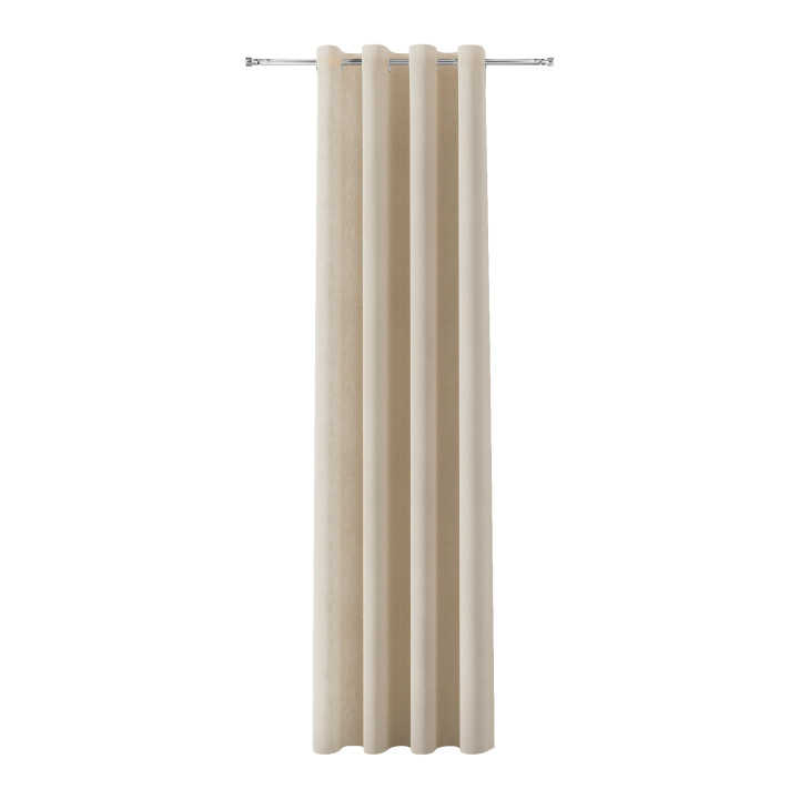 SOFT Zasłona gotowa na przelotkach, szerokość 140cm x wysokość 260cm, kolor 001 kremowy