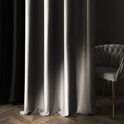 BLACKOUT VELVET Zasłona gotowa na taśmie, szerokość 140cm x wysokość 230cm, kolor 005 jasny szary BLAVEL/ZGT/005/140230/1