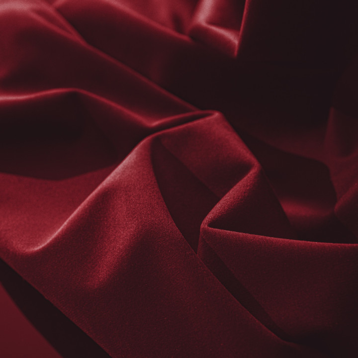 BLACKOUT VELVET Zasłona gotowa na taśmie, szerokość 140cm x wysokość 250cm, kolor 043 czerwony BLAVEL/ZGT/043/140250/1