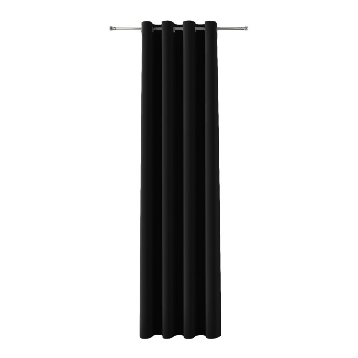 Zasłona na przelotkach BLACKOUT VELVET 140x240 cm, czarny