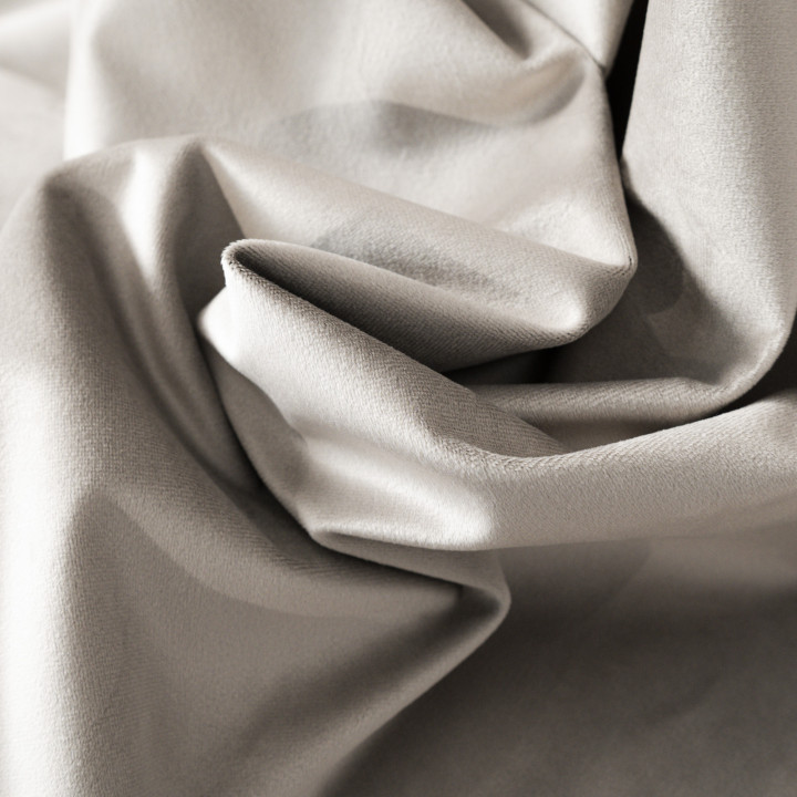 BLACKOUT VELVET Zasłona gotowa na taśmie, szerokość 140cm x wysokość 250cm, kolor 017 szaro-beżowy BLAVEL/ZGT/017/140250/1