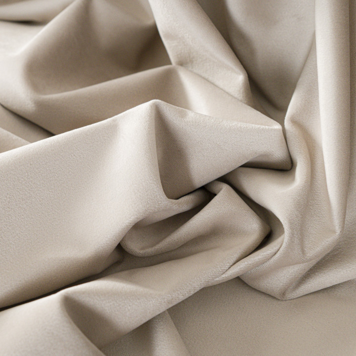 BLACKOUT VELVET Zasłona gotowa na taśmie, szerokość 140cm x wysokość 250cm, kolor 015 ciemny kremowy BLAVEL/ZGT/015/140250/1