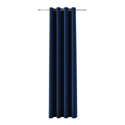 BLACKOUT VELVET Zasłona gotowa na przelotkach, szerokość 140cm x wysokość 230cm, kolor 011 granatowy BLAVEL/ZGP/011/140230/1