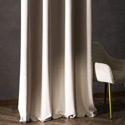 BLACKOUT VELVET Zasłona gotowa na taśmie, szerokość 140cm x wysokość 250cm, kolor 016 kremowy BLAVEL/ZGT/016/140250/1