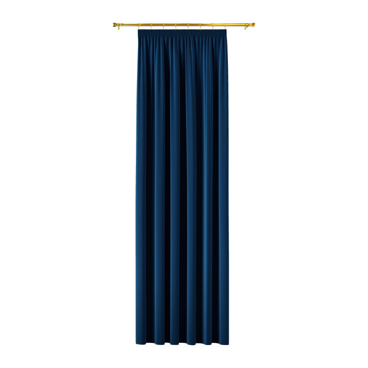 BLACKOUT VELVET Zasłona gotowa na taśmie, szerokość 140cm x wysokość 240cm, kolor 011 granatowy BLAVEL/ZGT/011/140240/1