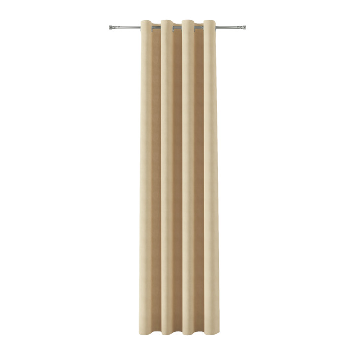 MILAS Zasłona gotowa na przelotkach, szerokość 140 x wysokość 260cm,  kolor 003 cappuccino