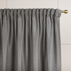 MILAS Zasłona gotowa na taśmie, szerokość 140 x wysokość 260cm,  kolor 796 szary