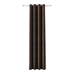 SOFT Zasłona gotowa na przelotkach, szerokość 140cm x wysokość 260cm, kolor 009 ciemny chłodny brązowy