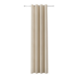 SOFT Zasłona gotowa na przelotkach, szerokość 140cm x wysokość 260cm, kolor 001 kremowy