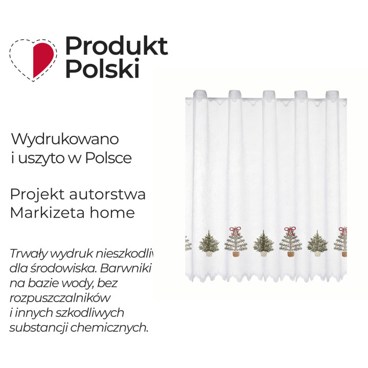 SZYSZKOWY LAS Z EFEKTEM WYSZYWANIA Beżowa zazdrostka z żakardu 150x70 cm